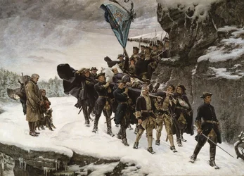 Heimbringen des Leichnams von König Karl XII. von Schweden